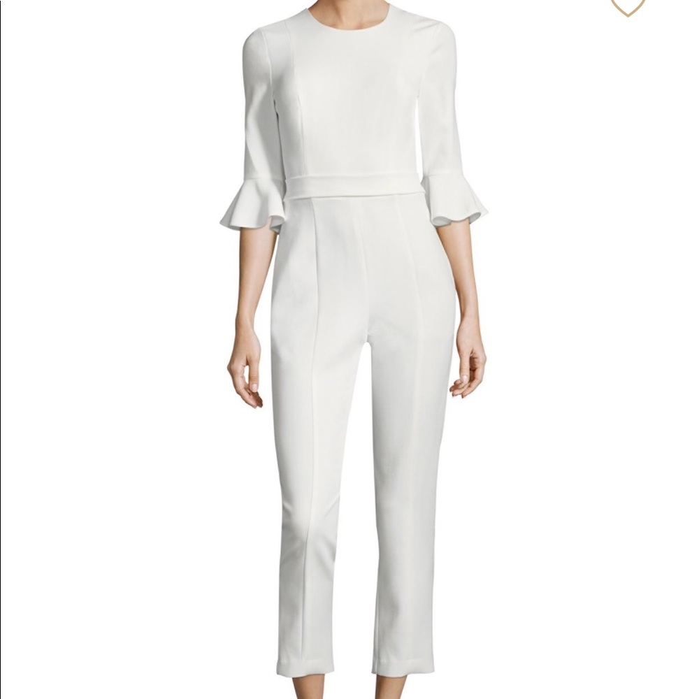 Black Halo - Brooklyn Bell Sleeve Cropped Jumpsuit